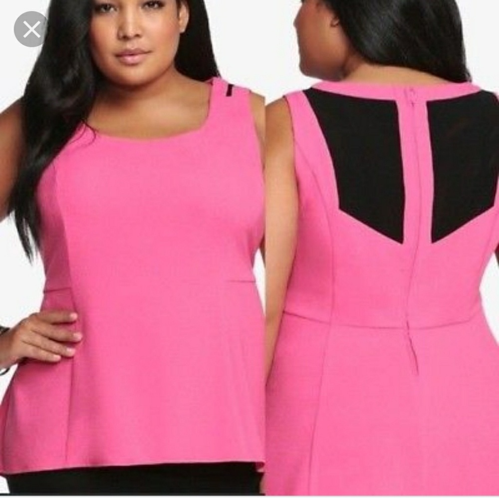 💥BUNDLE SPECIAL💥 Pink hi/low Peplum top sz 4x